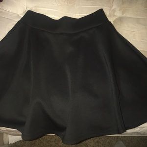 A black skirt